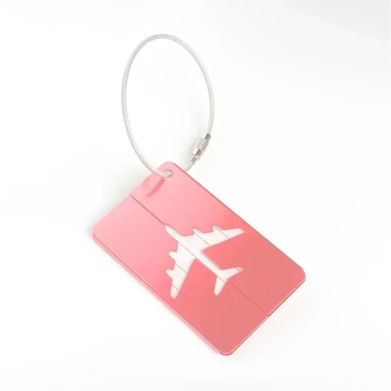 Reise Metall Gepäck anhänger Gepäck anhänger dauerhafte Gepäck identifikation mit Visitenkarte halter Mode Label Reise accessoires – Detail 11