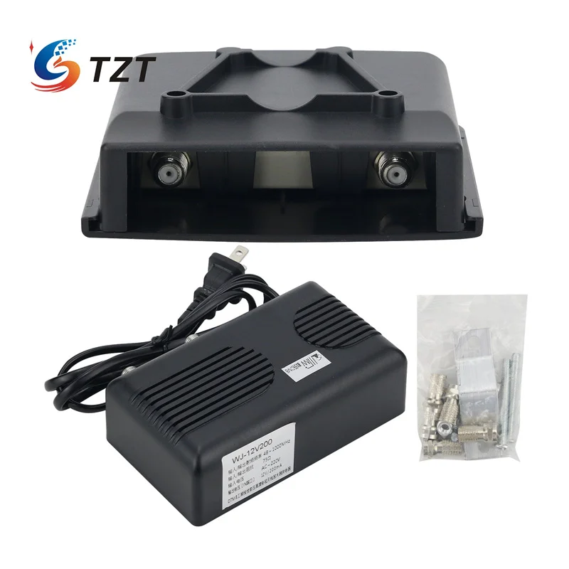 TZT D42 DTMB Wireless HD Digital TV Antenna Preamplifier TV Signal Booster Low Noise Indoor Outdoor Uses