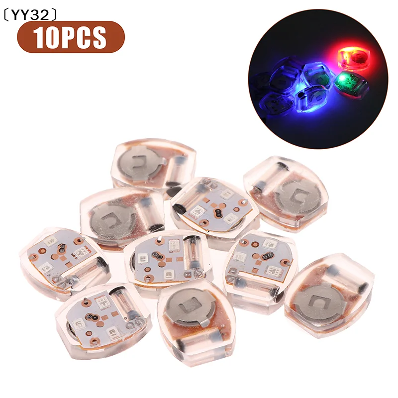 10Pcs Shoe Light Movement Collision Glow Electronics Lamp Accessories Vibrating Light Shoes Parts〔YY32〕