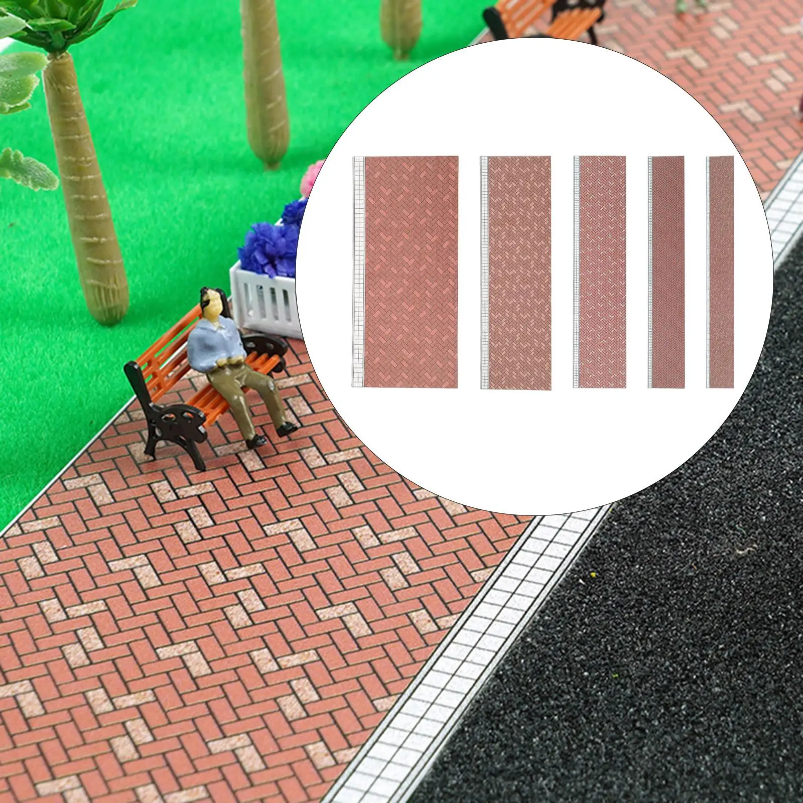 Pavimenti per casa delle bambole, decorativi, mini pavimentazione modello ornamento forniture solide fai da te