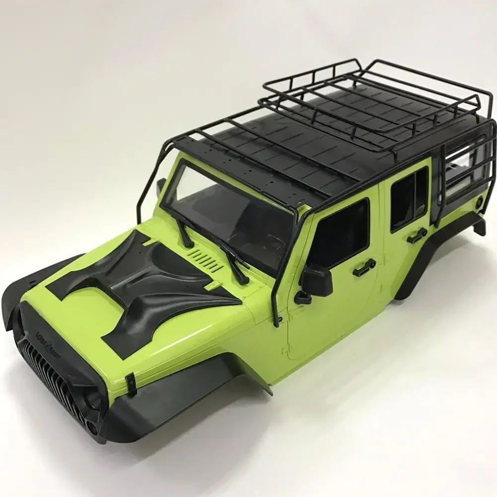 แร็คหลังคาโลหะ Roll Cage สําหรับ 1/10 RC Crawer Axial SCX10 313MM ฐานล้อ JEEP Wrangler Body SHELL