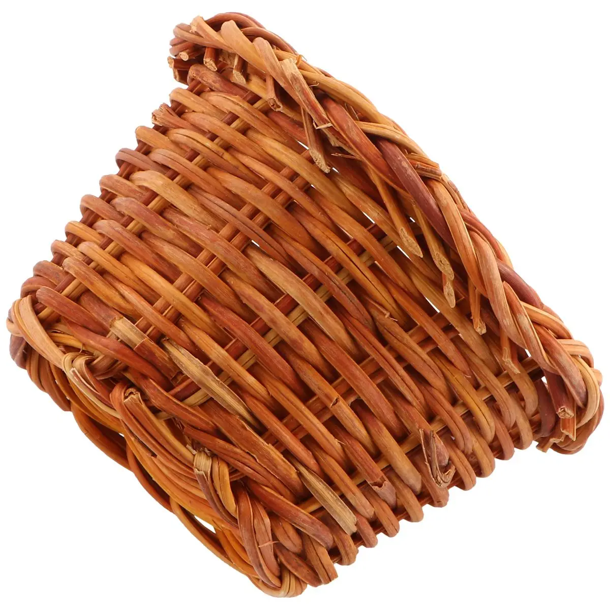 

Baskets Miniature Storage Creative Desktop Bread Bike Rack Brown Wooden Children