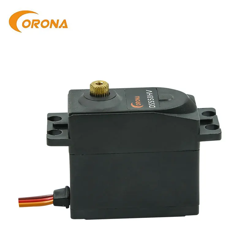 Corona DS558HV DS-558 HV Digital Metal Gear Servo 14กก./0.18sec/58G 6/7 4V สำหรับเครื่องบิน RC หุ่นยนต์เฮลิคอปเตอร์ RC CAR