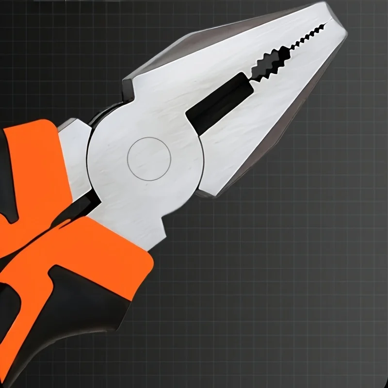 كماشة إبرة أنف من الفولاذ الصناعي مقاس 6 بوصات - أداة قطع الأسلاك الدقيقة والإمساك للعمل الكهربائي والاستخدام المنزلي