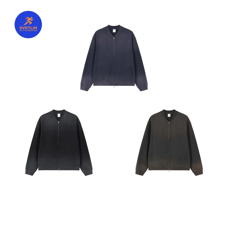 Immagine 4: W2EJOURNEY Felpa con Cappuccio di Lusso Taglia EU/US, Abbigliamento Outdoor 450G, Felpa Pesante Vintage con Zip in Tessuto Terry