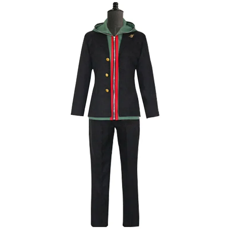 أزياء أنيمي Naegi Makoto التأثيرية سترة Danganronpa مع قلنسوة أزياء تنكرية لحفلات الهالوين كرنفال