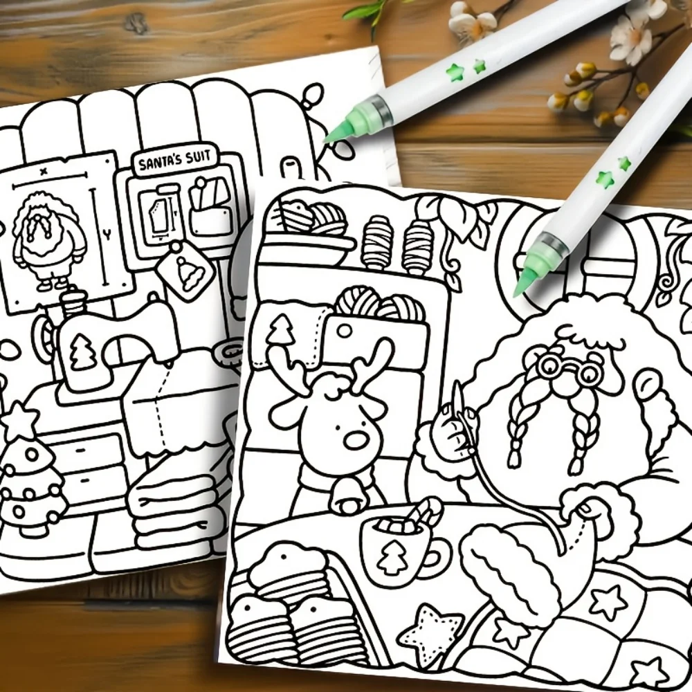 كتاب تلوين مريح لعيد الميلاد: مثالي لمتعة عقلي! الوالدين المثالي - الترابط / لون غامر. لعيد الميلاد والعطلات