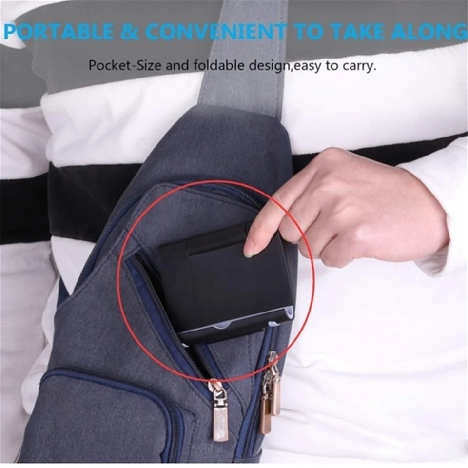 Universeller faltbarer Schreibtisch-Telefonhalter für Samsung S20 Plus Ultra Note 10, IPhone 11, Handy, Tablet, Desktop-Halter – Detail 7