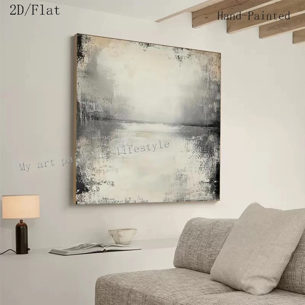 

Abstract Oil Painting on Canvas 100% Handmade Mural Landform Natural Landscape Wall Art Picture for Home Living Room Decor Image