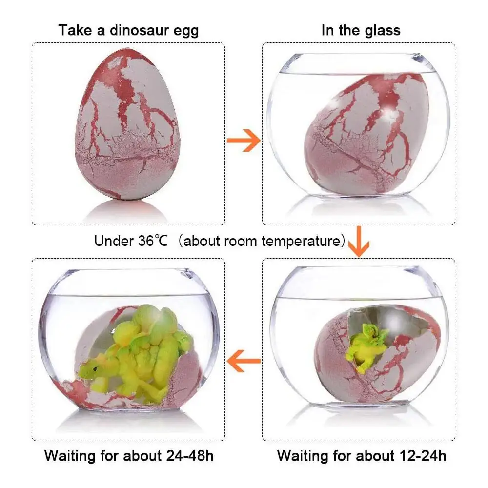 New and Unique Dinosaur Egg Incubation Egg, Can be Soaked in Water to Expand Mini Dinosaur Egg Gift Toy