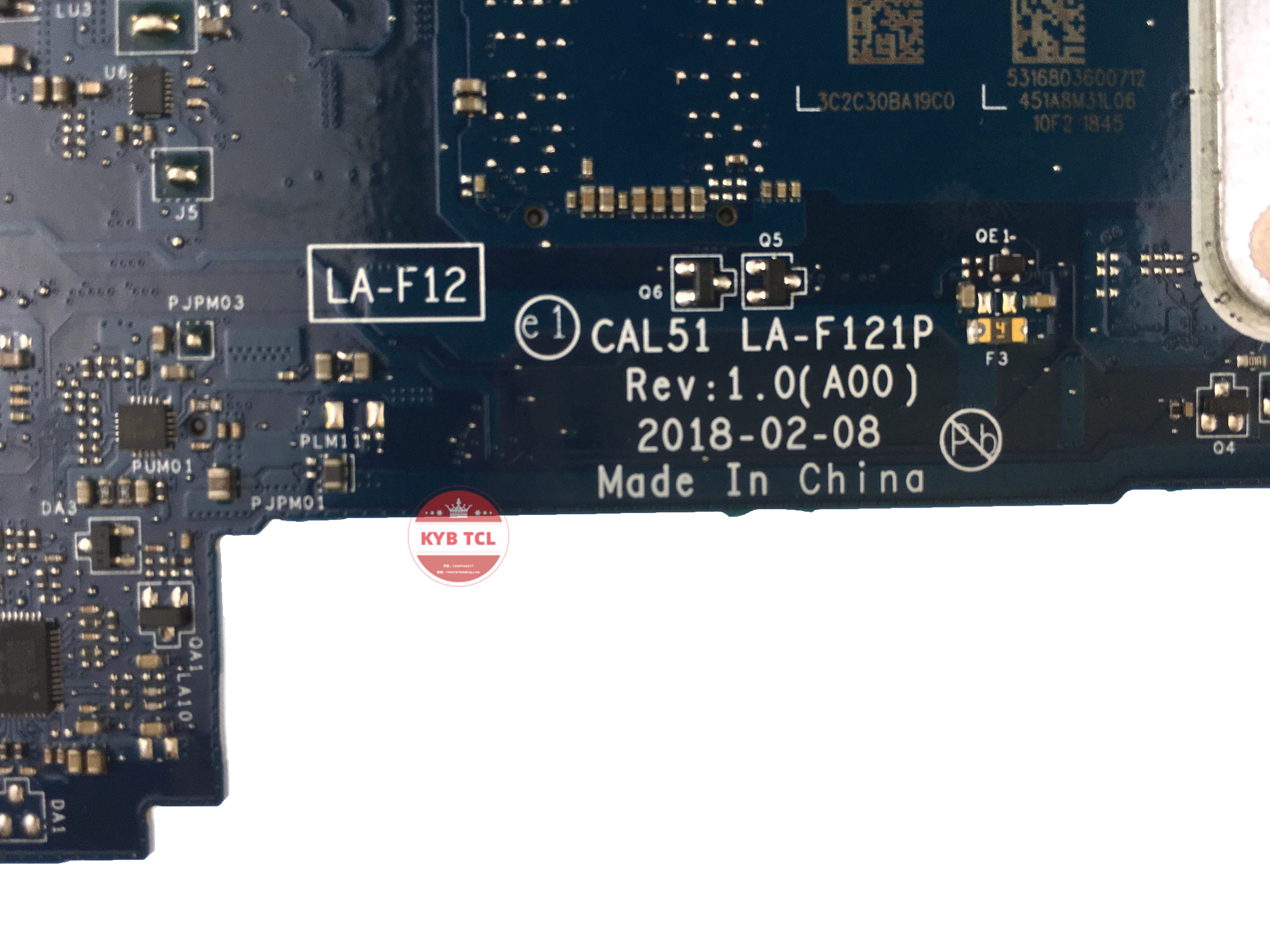 Imagem -03 - Placa-mãe para Dell Inspiron 15 5575 3585 17 5775 Laptop Cpu Cn0pv8cv Cal51 La-f121p com r3 r5 r7