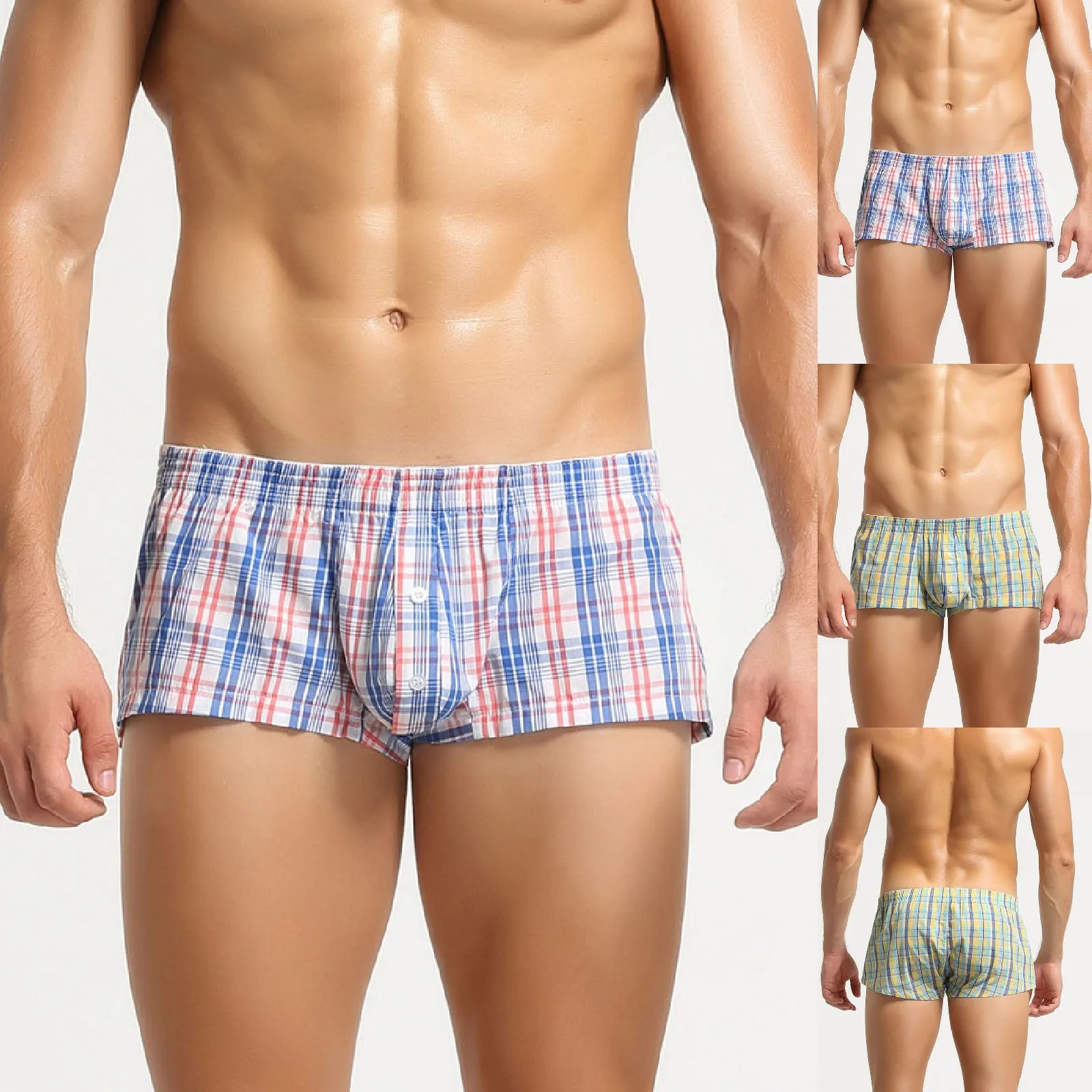 

Mens Briefs 2xl Mens Casual Fashion Plaid Pants Home Shorts Comfortable Loose Mens Underwear Life Underwear for Men Briefs Long