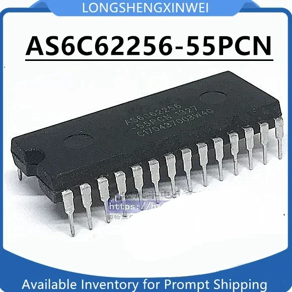 1 szt. Nowy AS6C62256-55PCN AS6C62256 bezpośrednie wstawianie DIP-28 oryginalny układ pamięci w magazynie