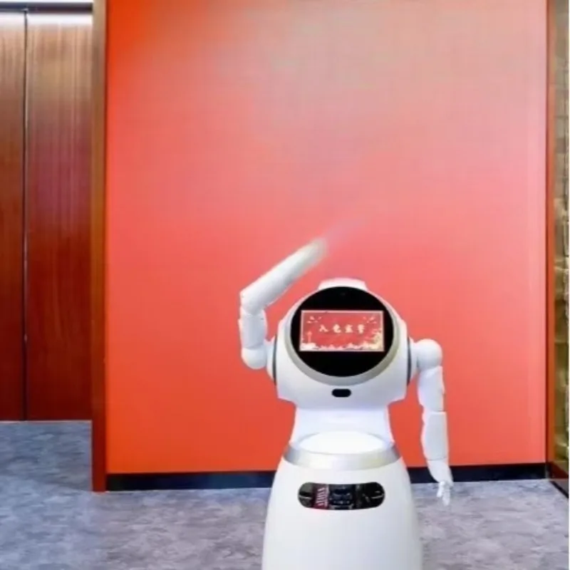Intelligent business reception robot automatic navigation obstacle avoidance facial recognition