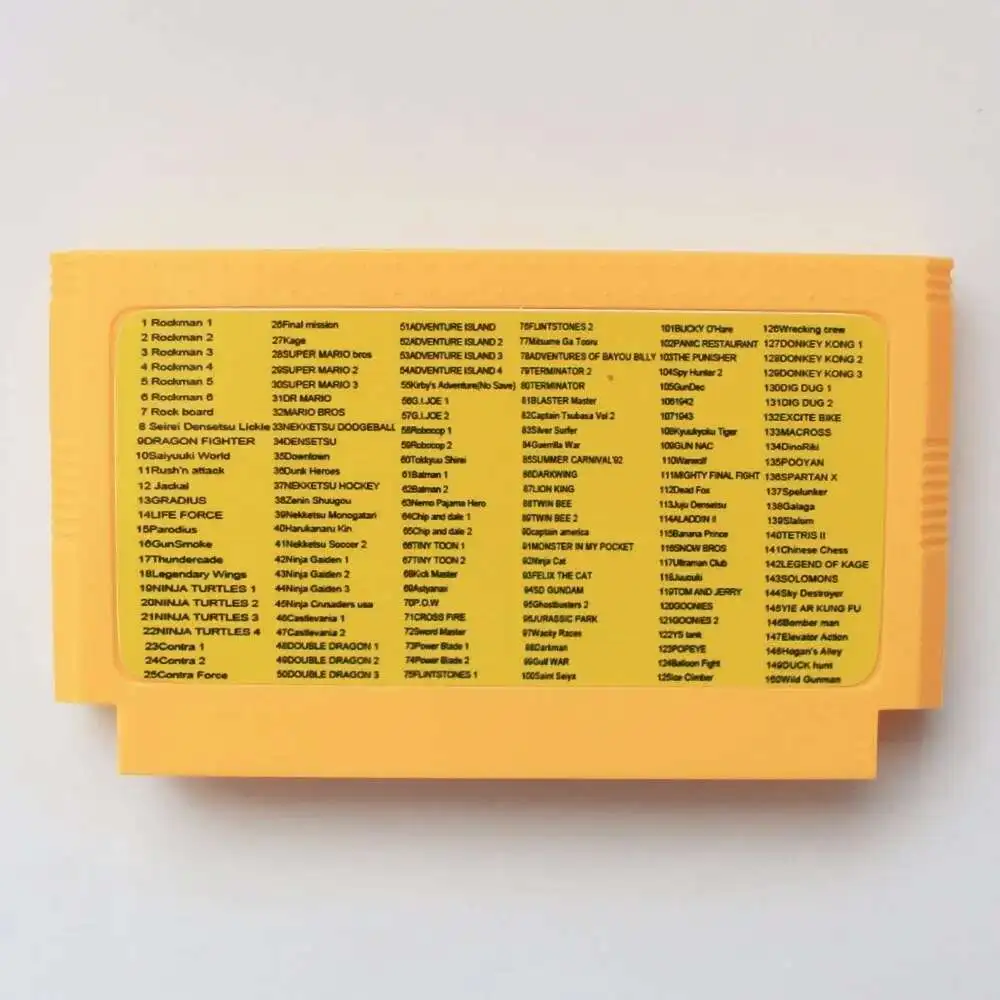 Hot Promotion Top Quality Game Cartridge 60 Pins 8 Bit Game Card -  150 in 1