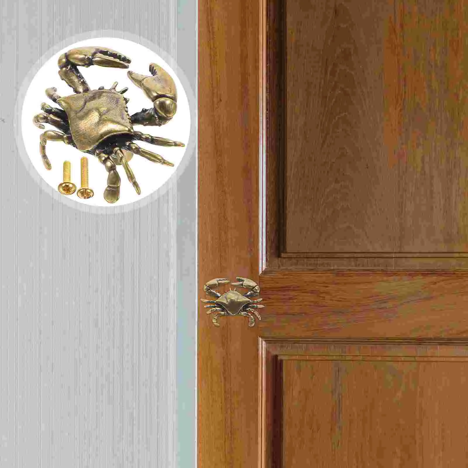 Krab Kastdeurgreep Kindlade Trekt Knoppen Messing Handgrepen voor Kasten Laden Uniek