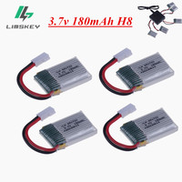 For JJRC H8 Mini 3.7v 180mah Lipo Battery For H2 H48 U207 RC Quadcopter Spare parts 651723 3.7v Battery for RC Helicopter Toys