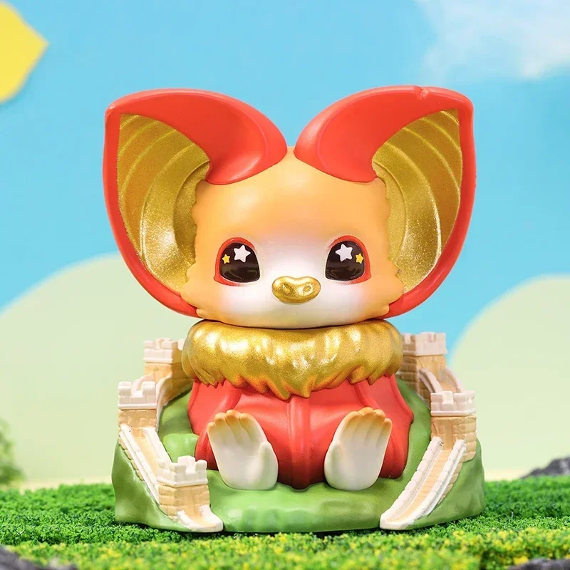 

POP MART Yoki Travel Around The Word Series слепая коробка Mystery Box Kawaii украшения фигурки домашний декор настольная модель куклы Gilr