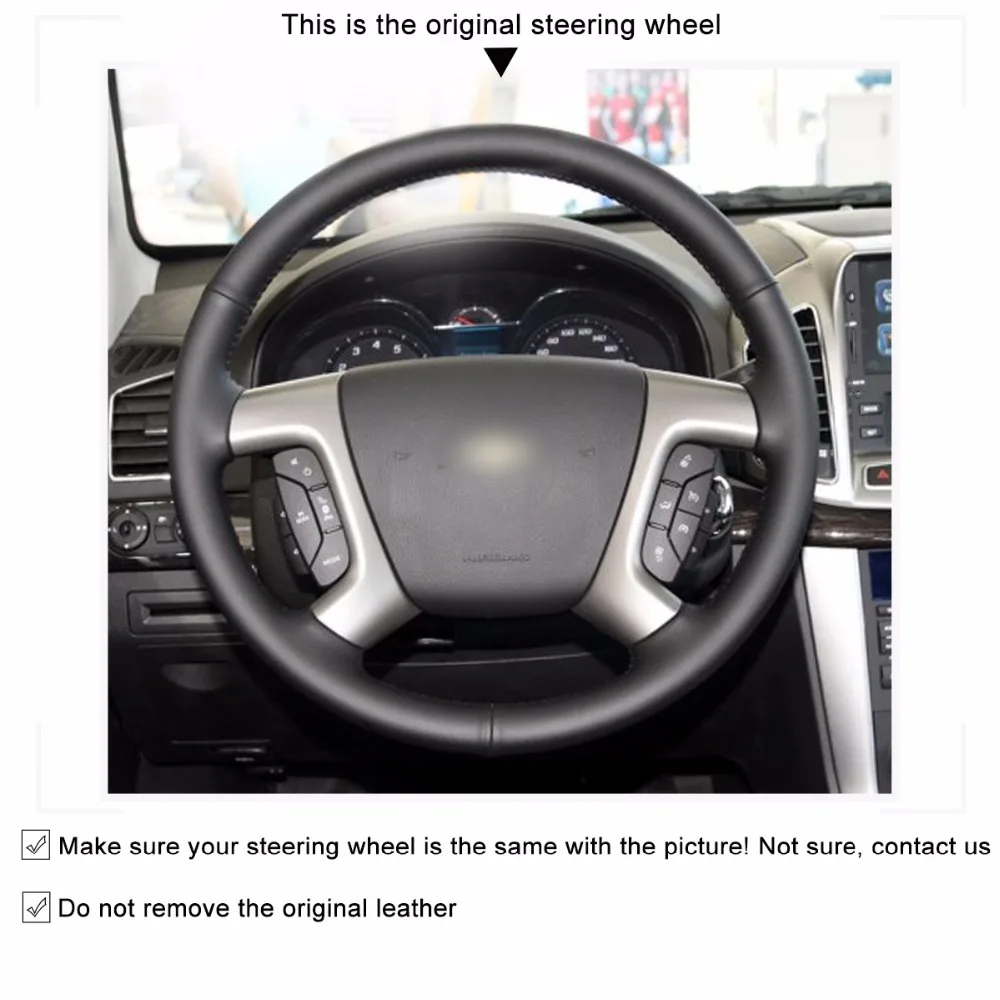 لتقوم بها بنفسك مخيط يدويا عدم الانزلاق الجلود الاصطناعية غطاء عجلة القيادة لشروليه كابتيفا سيلفرادو جي إم سييرا الملحقات الداخلية