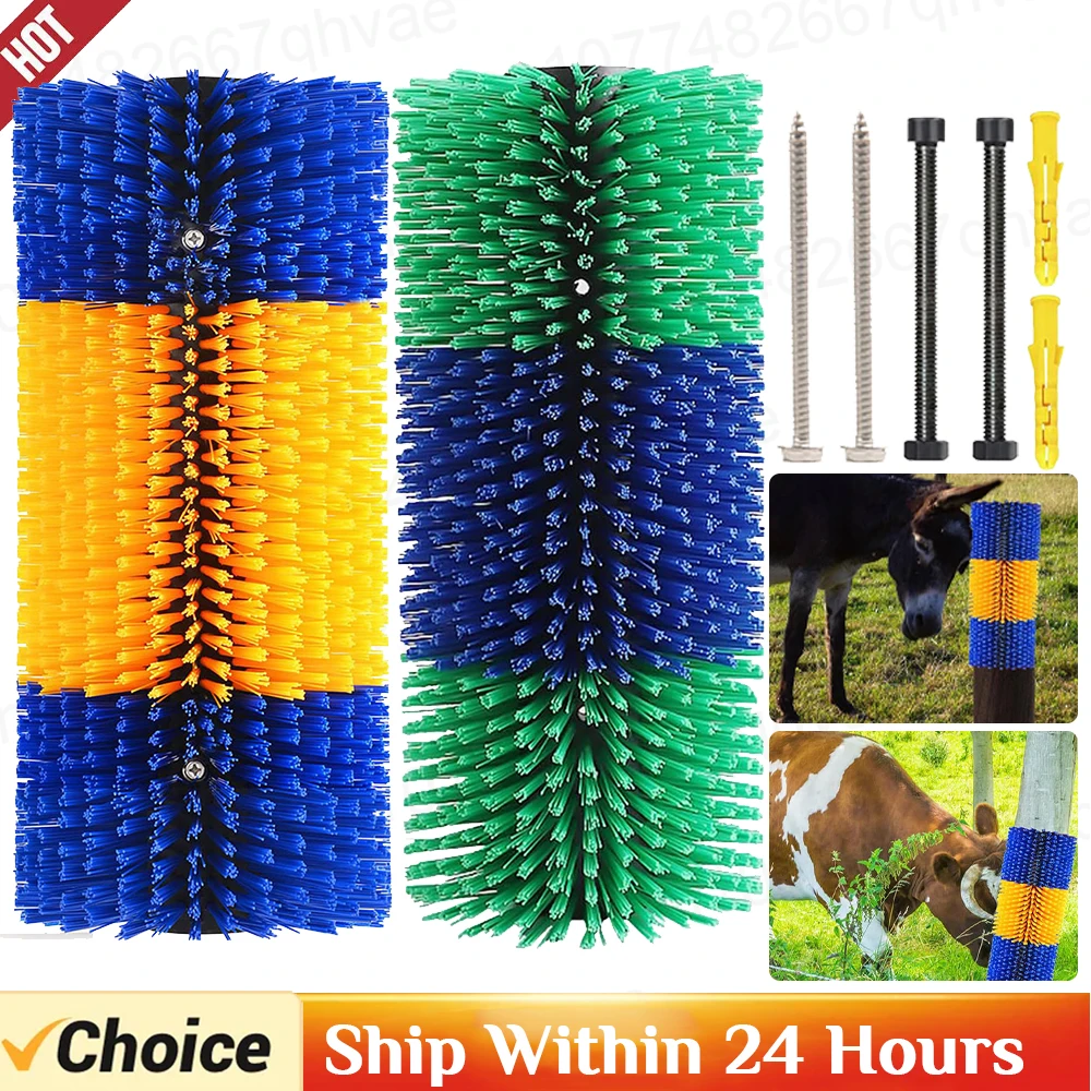 Livestock Scratch Brush Massage Grooming Brush Cow Brush Cattle Brush Horse Cow Scratcher Livestock Brush for Horse Cattle Sheep