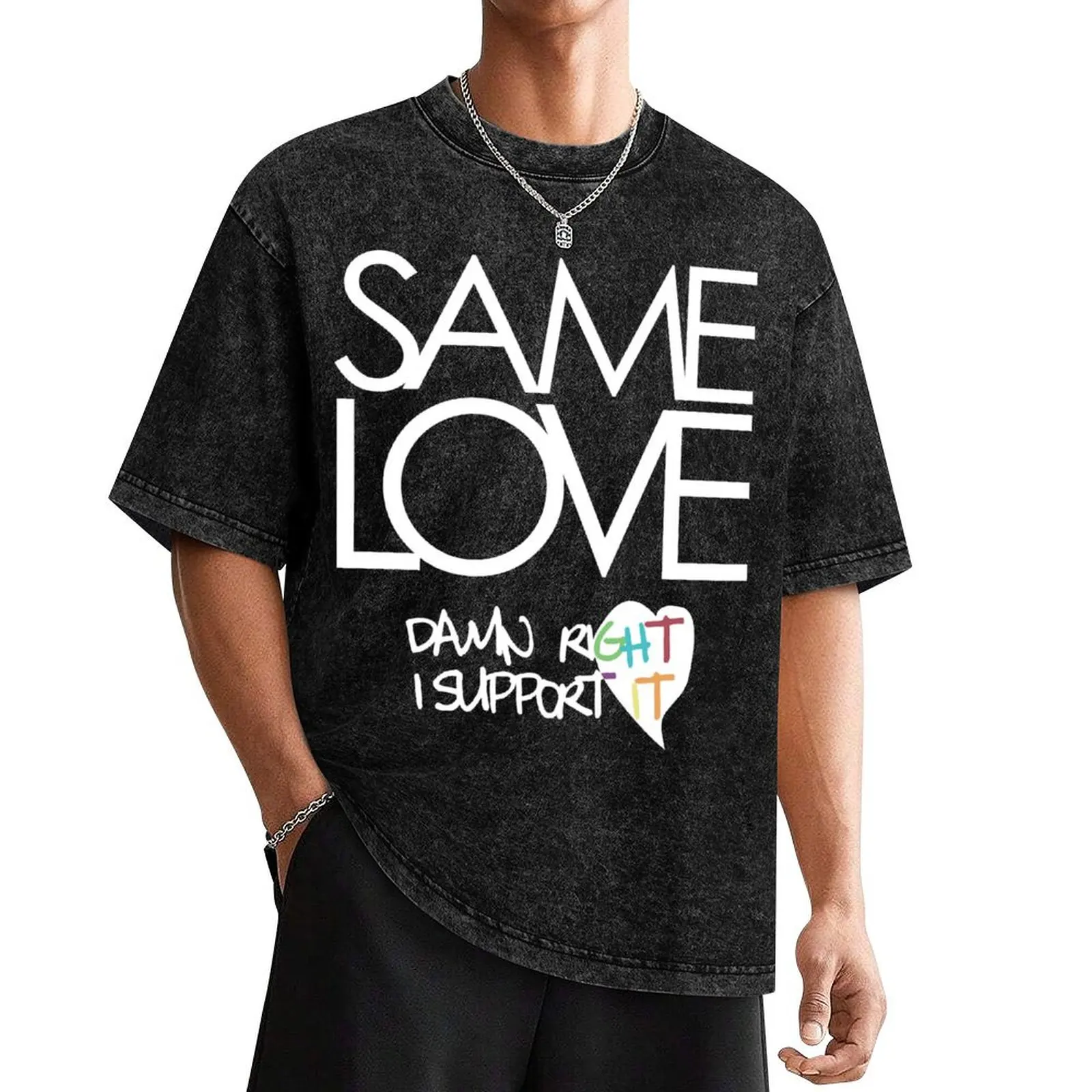 

Same Love - Macklemore Lyrics (Dark Tops) T-Shirt tees Aesthetic clothing mens graphic t-shirts hip hop