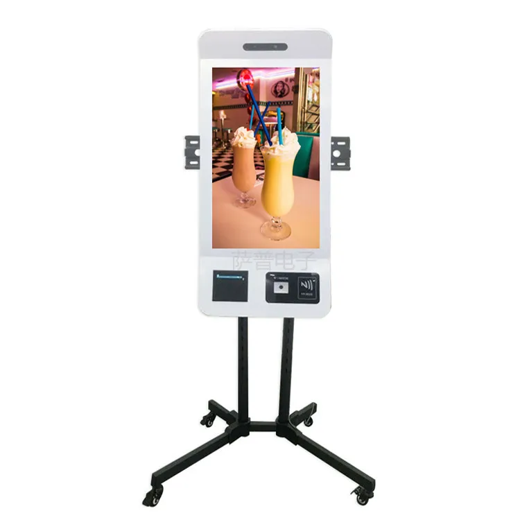 THLEE21.5/23/27/32 Inch Restaurant Ordering Machine Self-service Checkout Terminal LCD Touch Wall-mounted Payment Kiosk