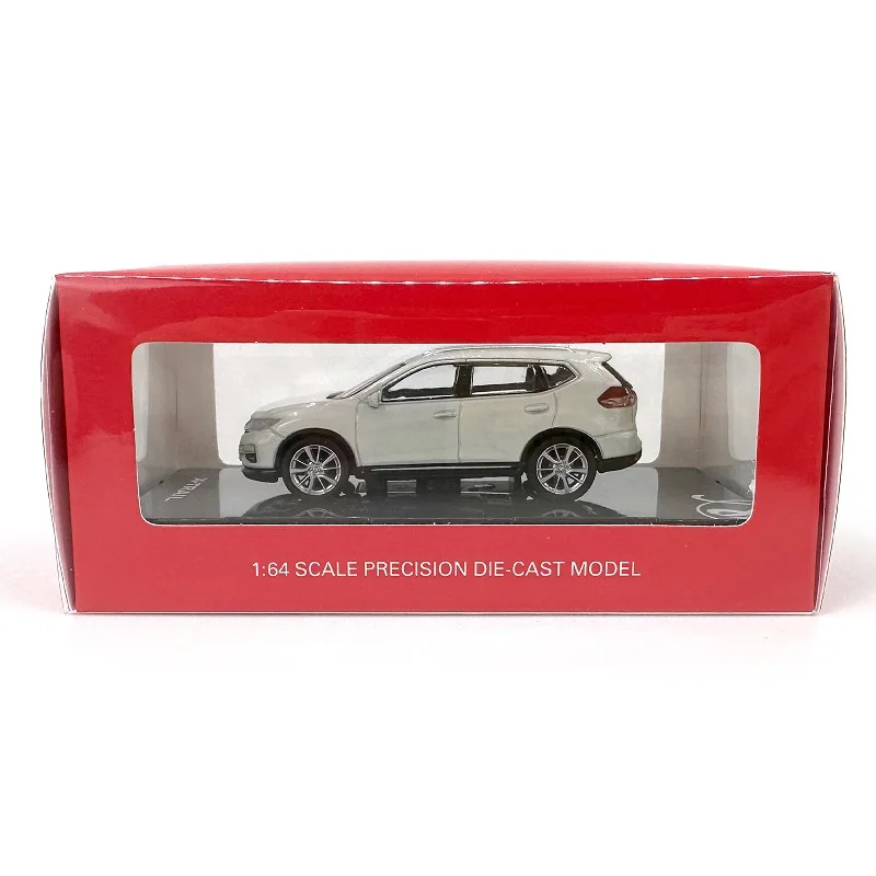 1:64 Scale Nissan X-trail 2018 Simulation Metal Car Model 1/64 Ariya Diecast Miniature White Vehicle Model Toys Men Collection