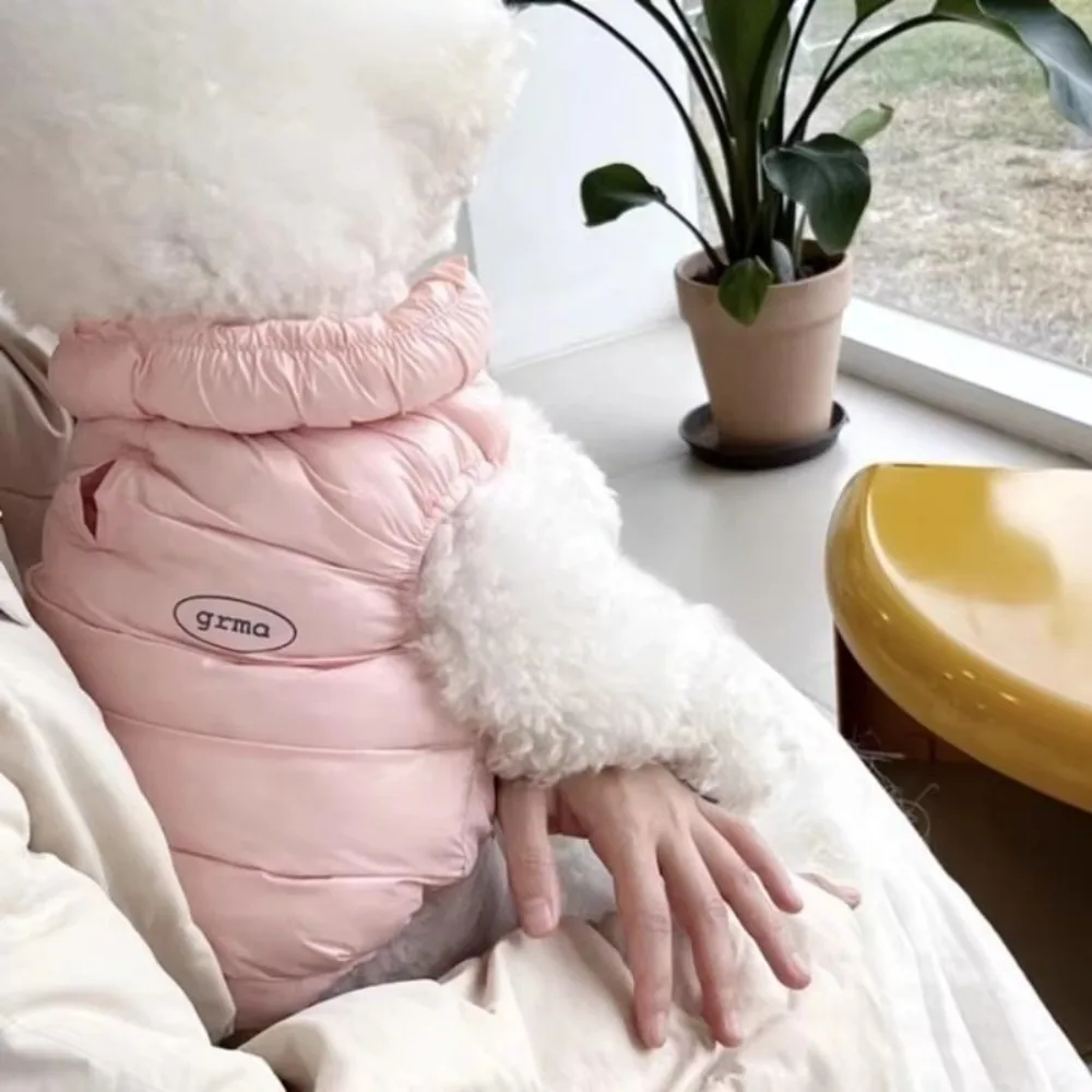 

Fashion Winter Warm Dog Clothes Waterproof Solid Color Dog Jacket Chihuahua Supplies Cat Down Jacket Pet Costumes