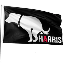 2024 Amerikaanse verkiezingsvlag HARRIS VLAG 90x150cm Harris Campagne Vlag 3 * 5ft met messing gesp