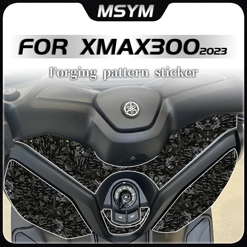 

Для Yamaha X MAX300 Xmax300 x max300 2023, наклейки из кованого углеродного волокна, защитные наклейки для топливного бака, аксессуары