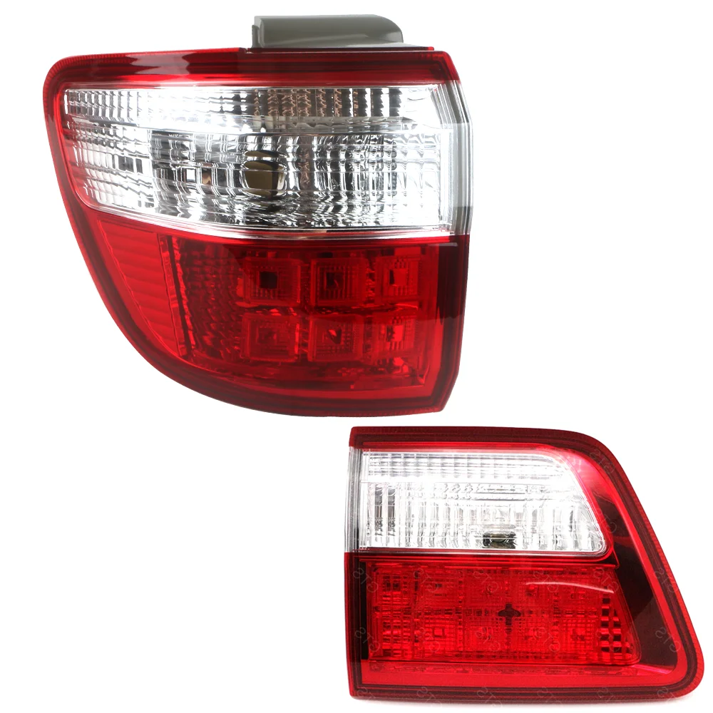 For Toyota Fortuner 2009 2010 2011 Inner & Outer Rear Tail Light Lamp Assembly Rear Brake Stop Lamp Turn Signal Lamp