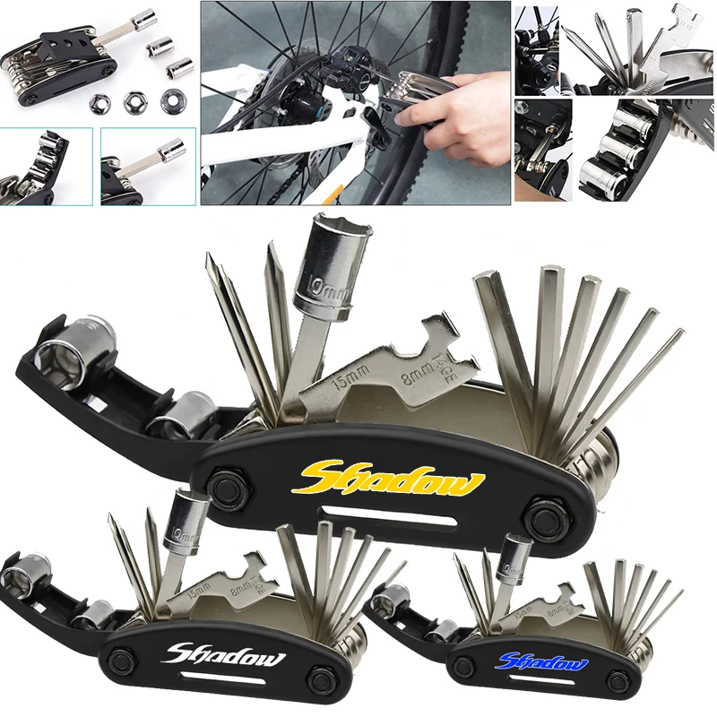 

For HONDA Shadow Aero Spirit 750 VT 400 600 1100 1300 Motorcycle 16 in 1 Multi Repair Hex Spoke Cycle Screwdriver Set Tools