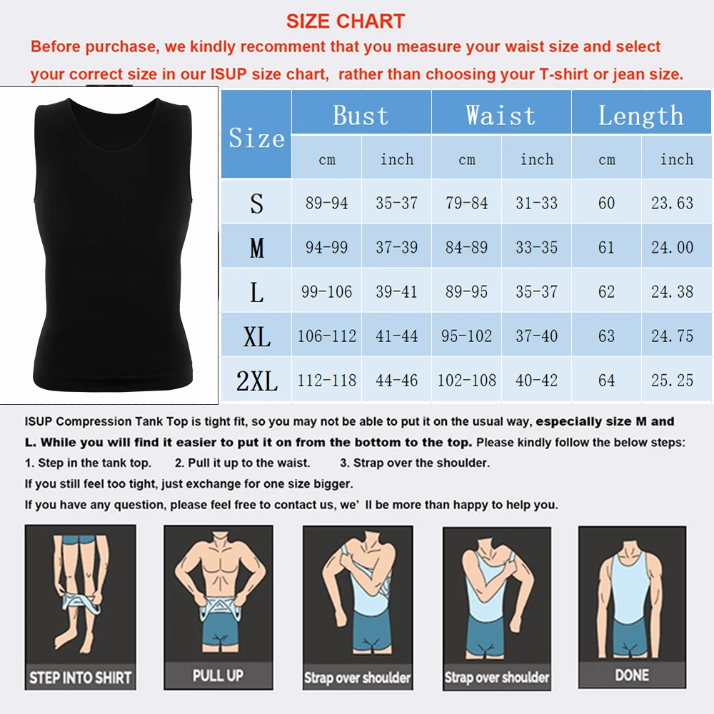 Men's Body Shaping Vest Tummy Control Sleeveless Breathable Quick Dry Top Fitness Sportswear Comfortable Bottoming Underwear New