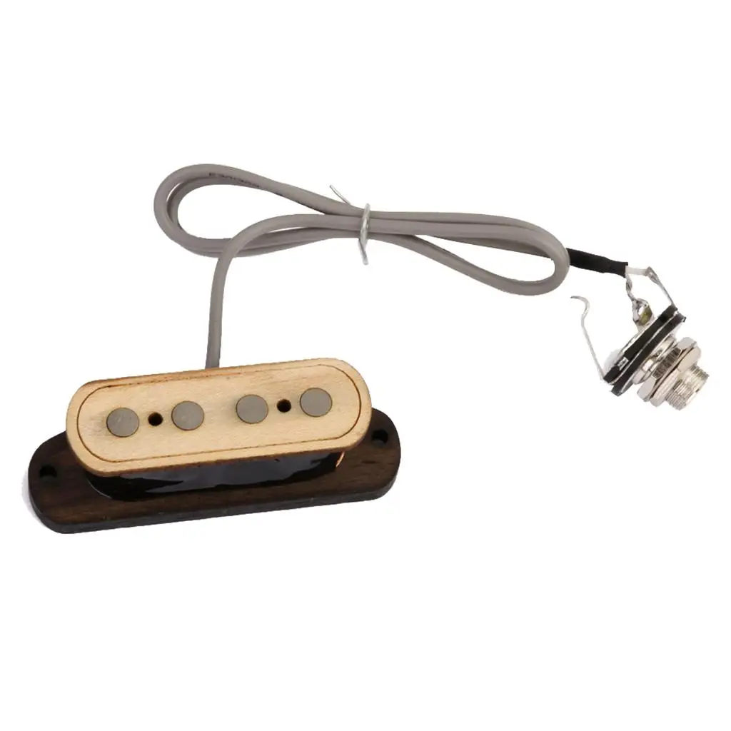 Guitar Pickup Single Coil 4 String Alnico Bass Pickup Magnetic Guitar Element for Cigar Box Guitar