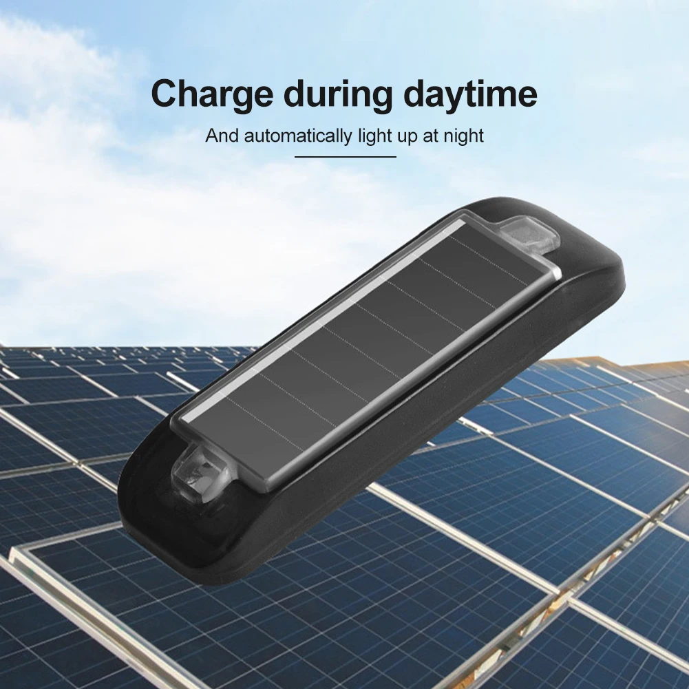 

Car Warning Light Solar Powered LED Red-Blue Strobing Signal Wiring-Free Solar Flashing Light For Car Bike Motorcycle Scooters