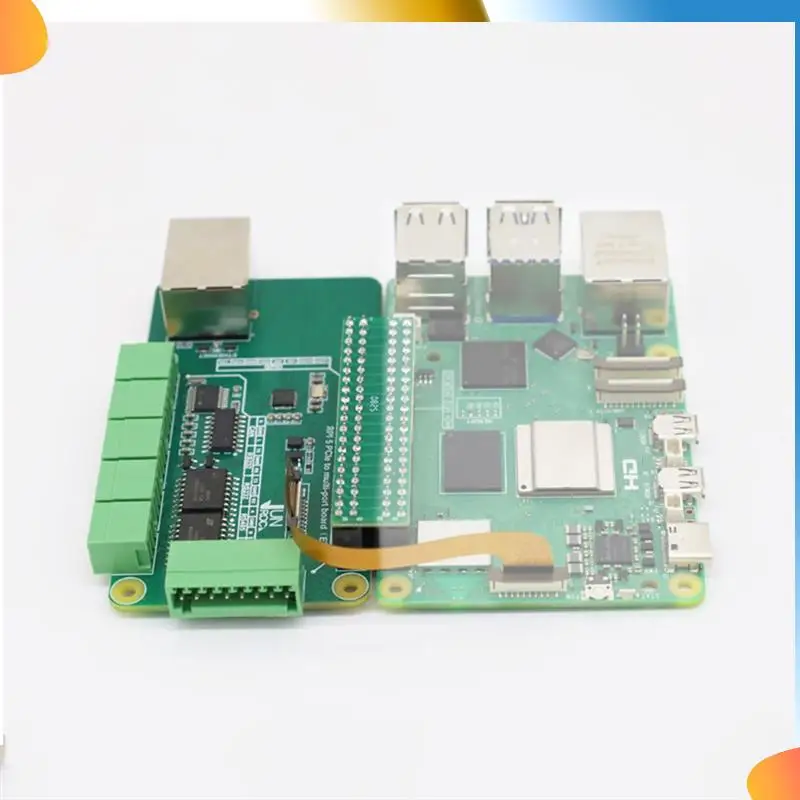 

B48A For Raspberry Pi 5 Pcie To RJ45 Gigabit Ethernet Adapter Board CAN/RS485/RS232 Interface Plug And Play