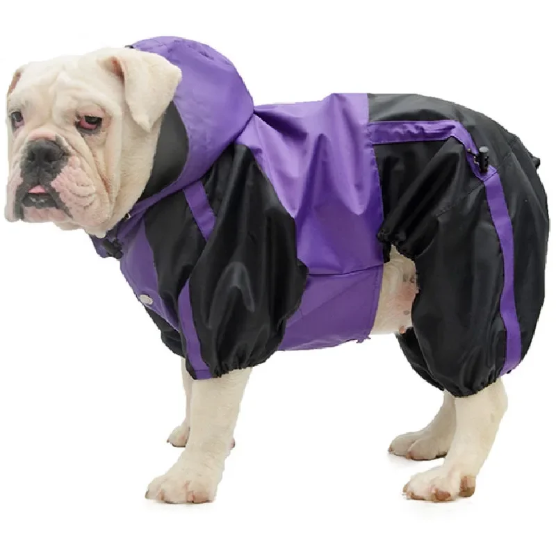 Bulldog Clothes Pit Bull Terrier American Bully Pitbull Dog Raincoat French Bulldog Costume Waterproof Clothing Jumpsuit Outfit