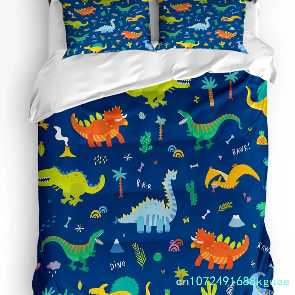 Cartoon Forest Animal Tree Fox Bear Rabbit Kawaii 3pcs Bedding Set For Bed Home Textile Duvet Cover Quilt Cover Pillowcase