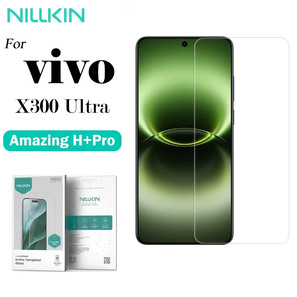 

Nillkin Amazing H+PRO Tempered Glass for Vivo X300 Ultra, 9H Hardness, 0.2mm Ultra-thin, Anti-explosion Screen Protector