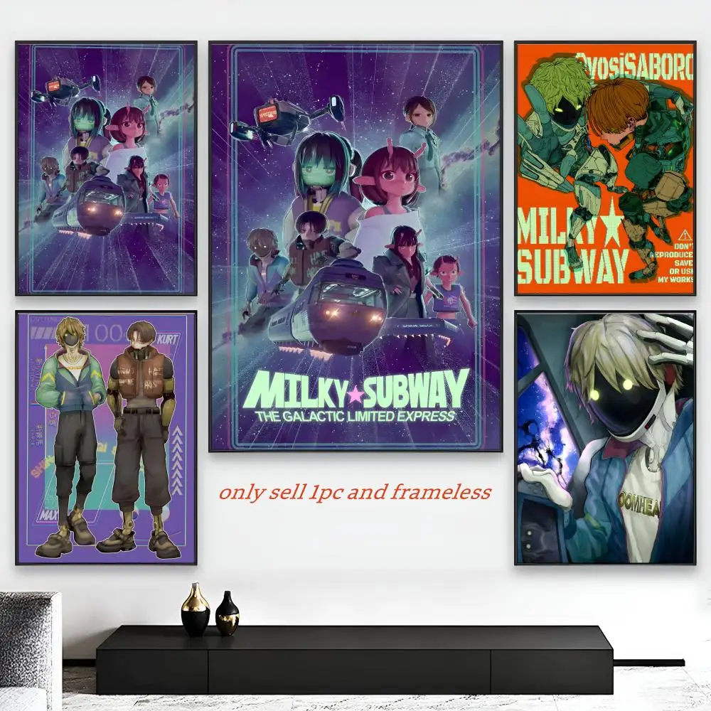Anime M-milky Subway Poster HD Self-Adhesive Wall Decor Home Office Dorm Bedroom & More Ideal Gift Choice