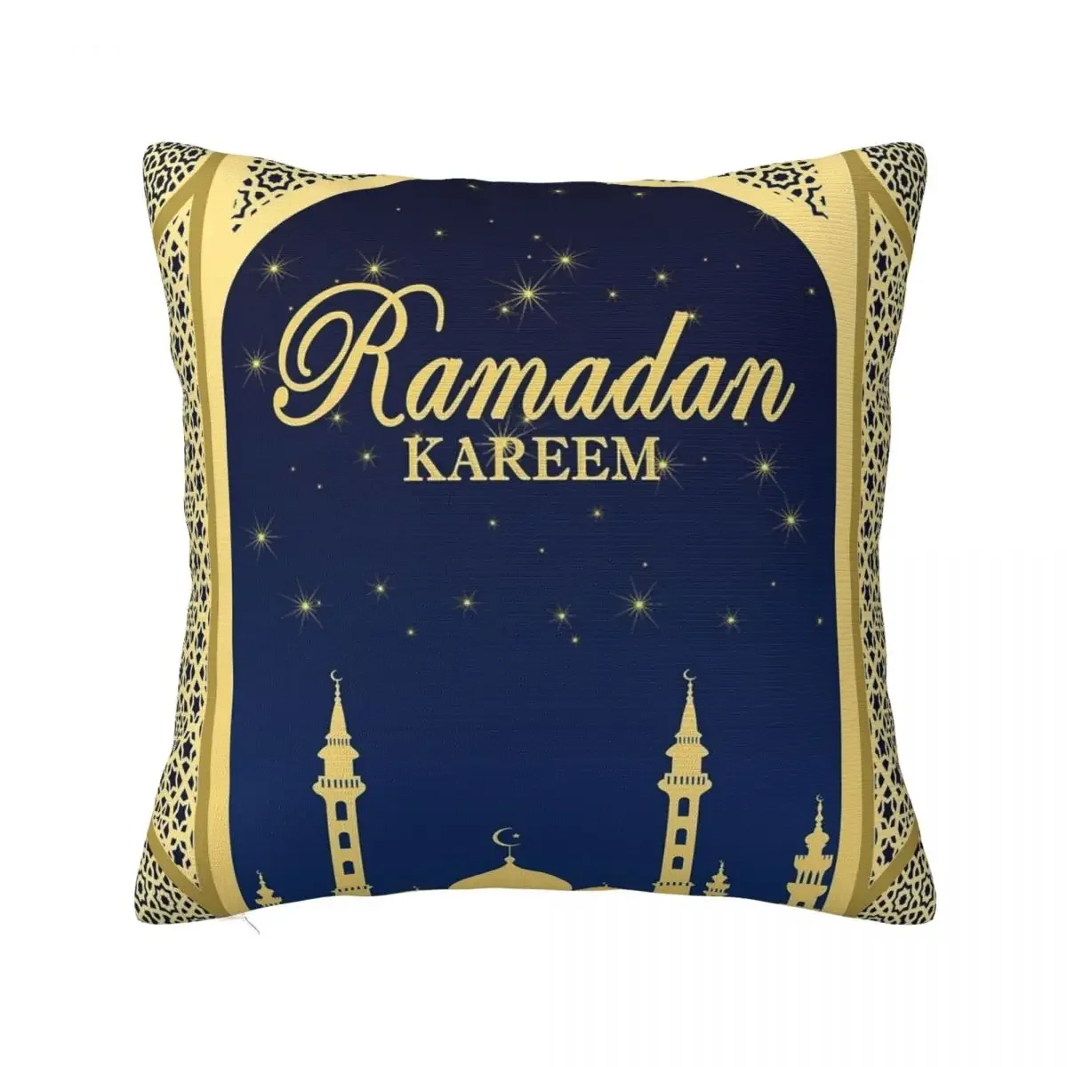 

Eid Mubarak Ramadan Kareem Pillowcase Printing Polyester Cushion Cover Decor Throw Pillow Case Cover Bed Square 45X45cm