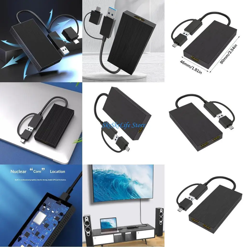 

E65E Instantly Clear Output Adapter from USB3.0 for 4K 2K Clear Video to Displays