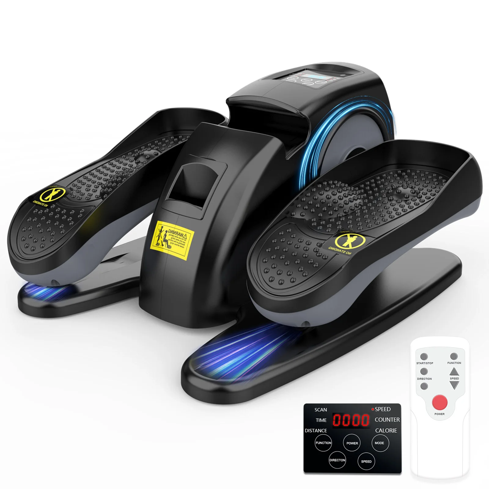 

Portable Under-Desk Elliptical Machine with Pre-Installed Seated Pedal Leg Exerciser Remote Control for Seniors Adults