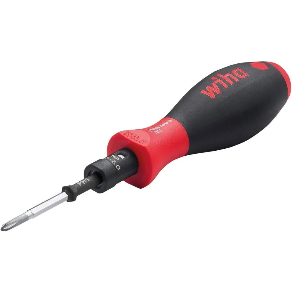 Wiha 28506 TorqueVario-S Adjustable Torque Screwdriver, 10 to 50 Inch Pounds