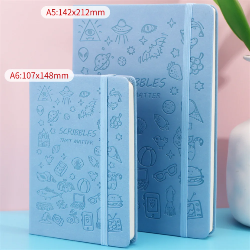 A5/A6 Cute Graffiti Cover Notebook Portable Pocket Notepad Memo Diary Journals Planner Agenda Organizer School Stationery Office