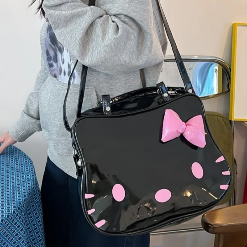 Sanrio Hello Kitty Vintage Purple Handbag Y2K Gothic Style For