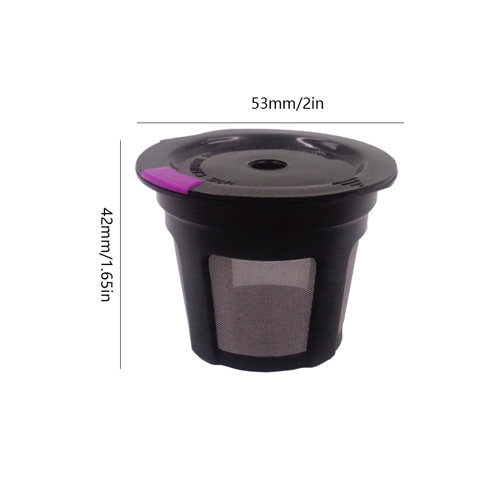 1-10Pcs Refillable Coffee Filter Cup Reusable Coffee Pod Filled Capsule Compatible With Keurig 2.0 1.0 K Cup Coffee Makers