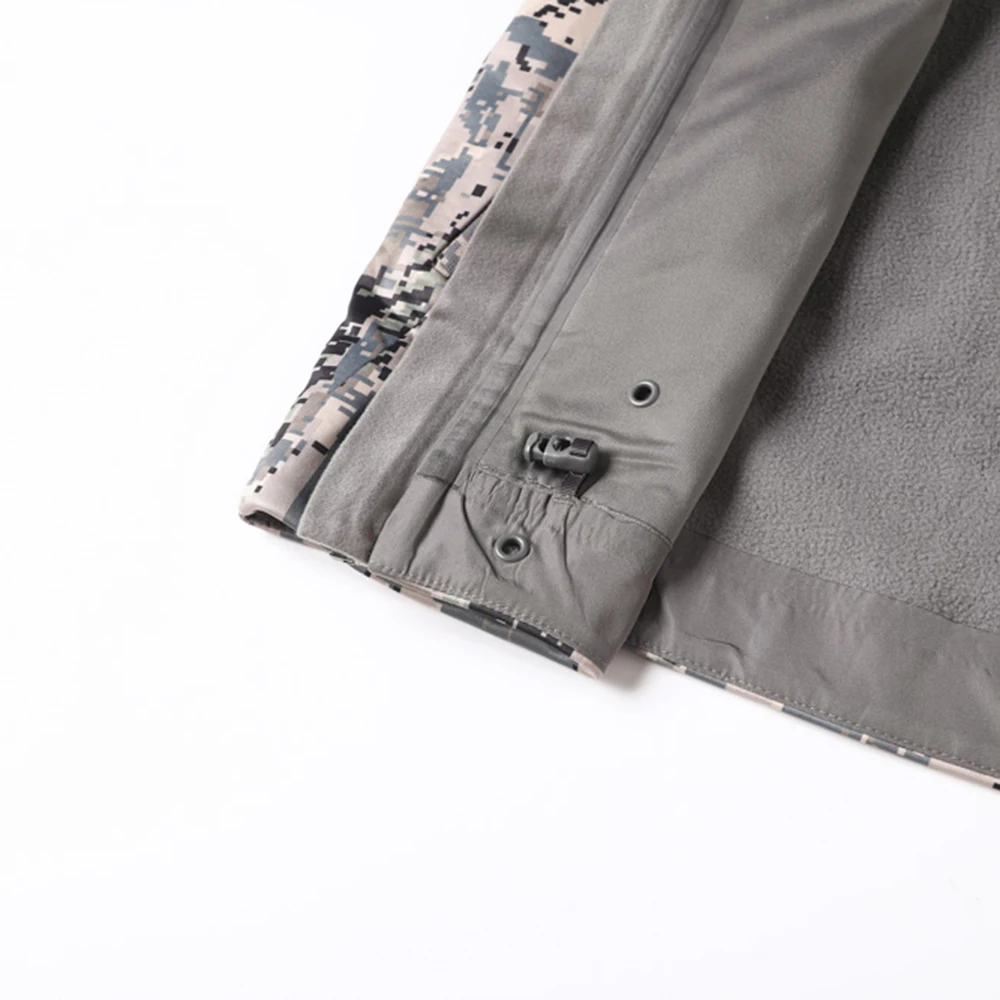 Men’s Soft Shell Hunting Wear Winter Outdoor Light Camouflage Hunting Jacket