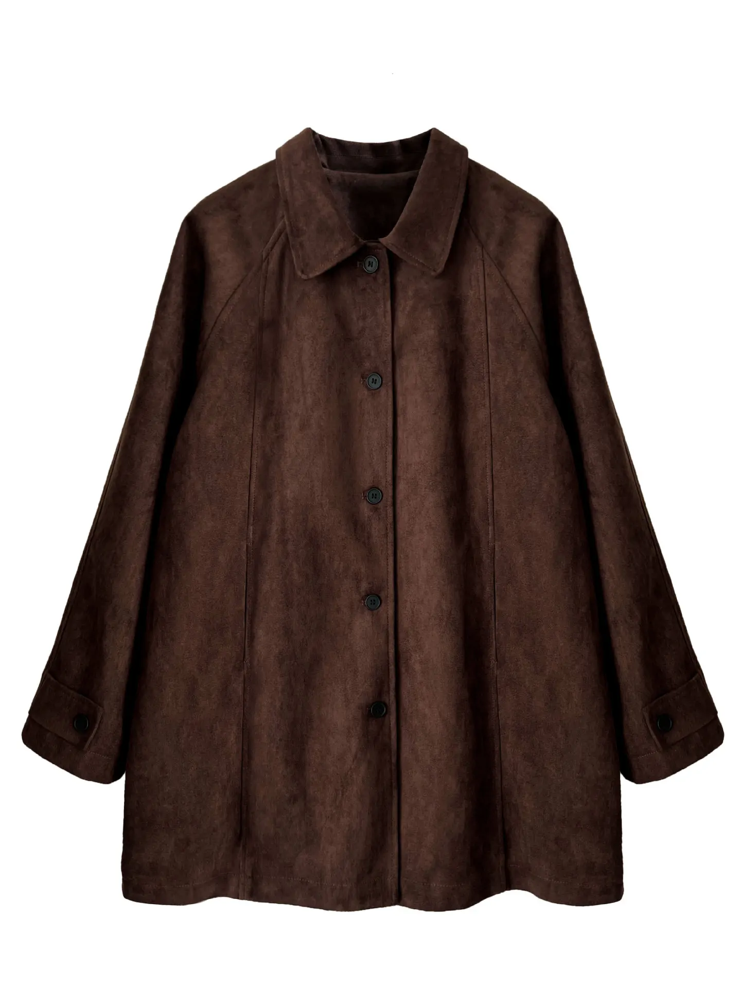 SuperAen Estilo Europeu e Americano Feminino Nova Moda 2025 Blazer de Manga Comprida de Cor Sólida