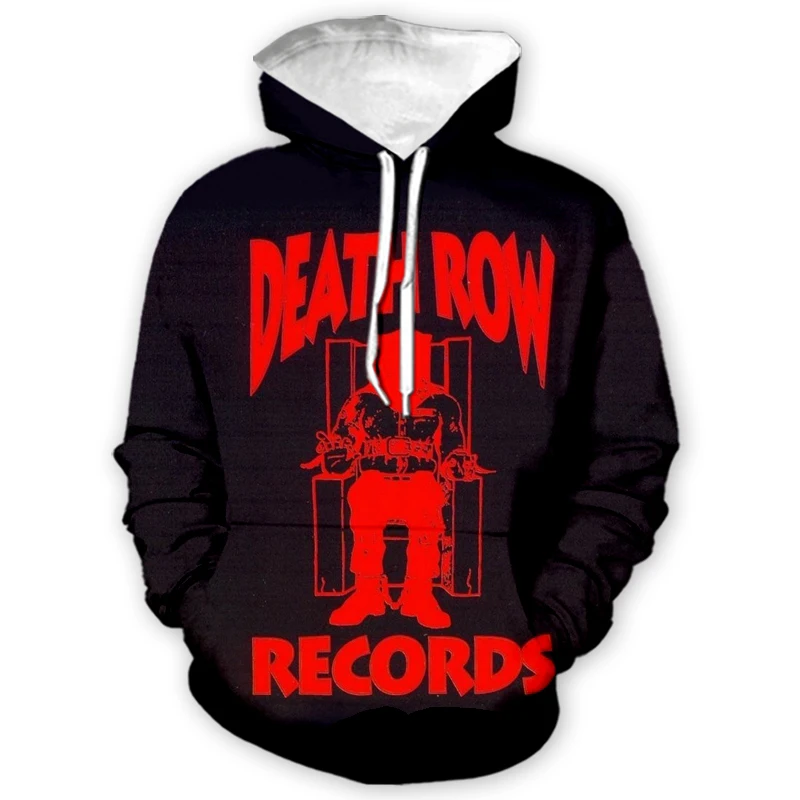 

DEATH ROW Hoodie 3D Print Hooded Men/Women Sweatshirt Unisex Streetwear Pullover Casual Tracksuits